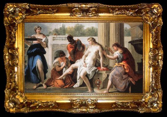 framed  RICCI, Sebastiano Bathsheba at the Bath, ta009-2
